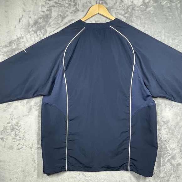 Nike Georgetown Jacket Mens Large Blue Pullover Team Half Zip Windbreaker - Picture 5 of 11